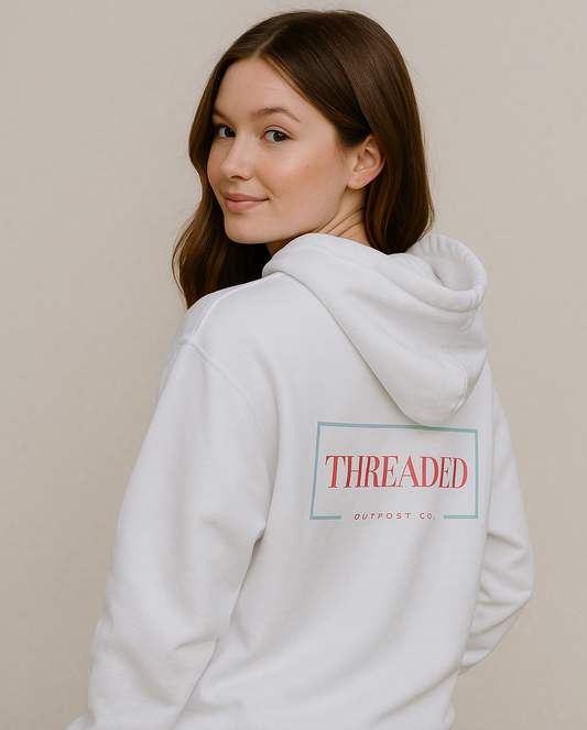 Sheep Hoodie - Red and White Gingham Threads