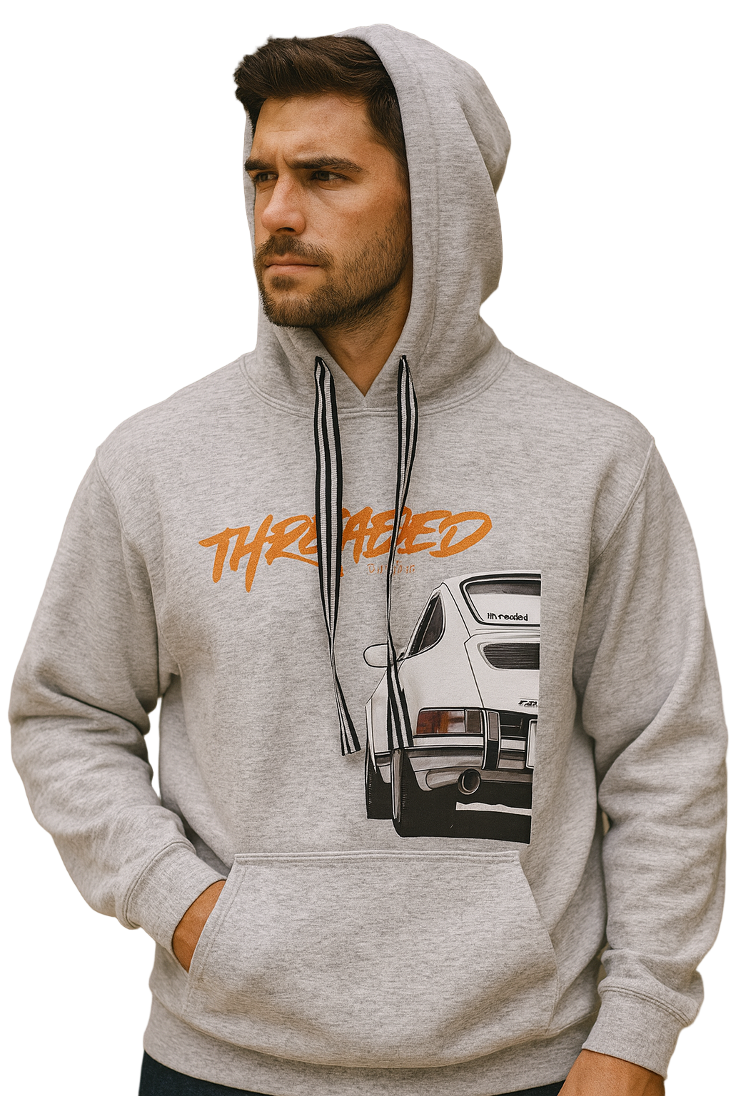 Men's Threaded Car Hoodie - Striped Threads