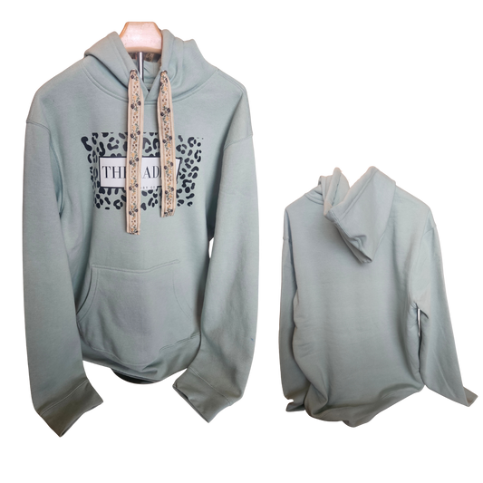 Cheetah Print Threaded Logo - Cream Floral Threads